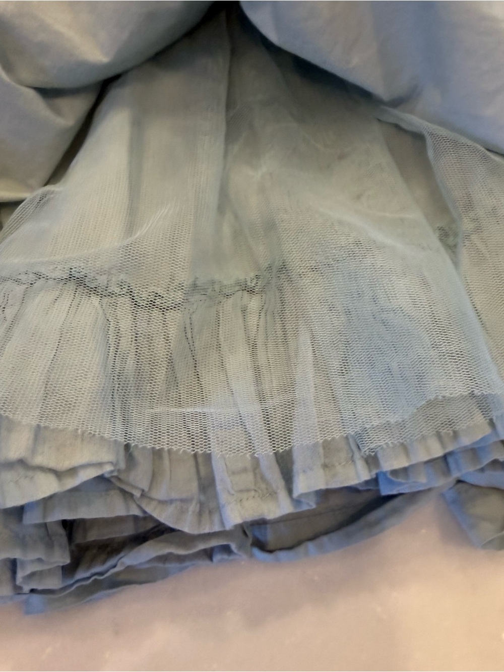 Mini Boden Blue Embroidered Pinafore Dress Fit & Flare Sz 6-7 Yrs EUC - Picture 5 of 13
